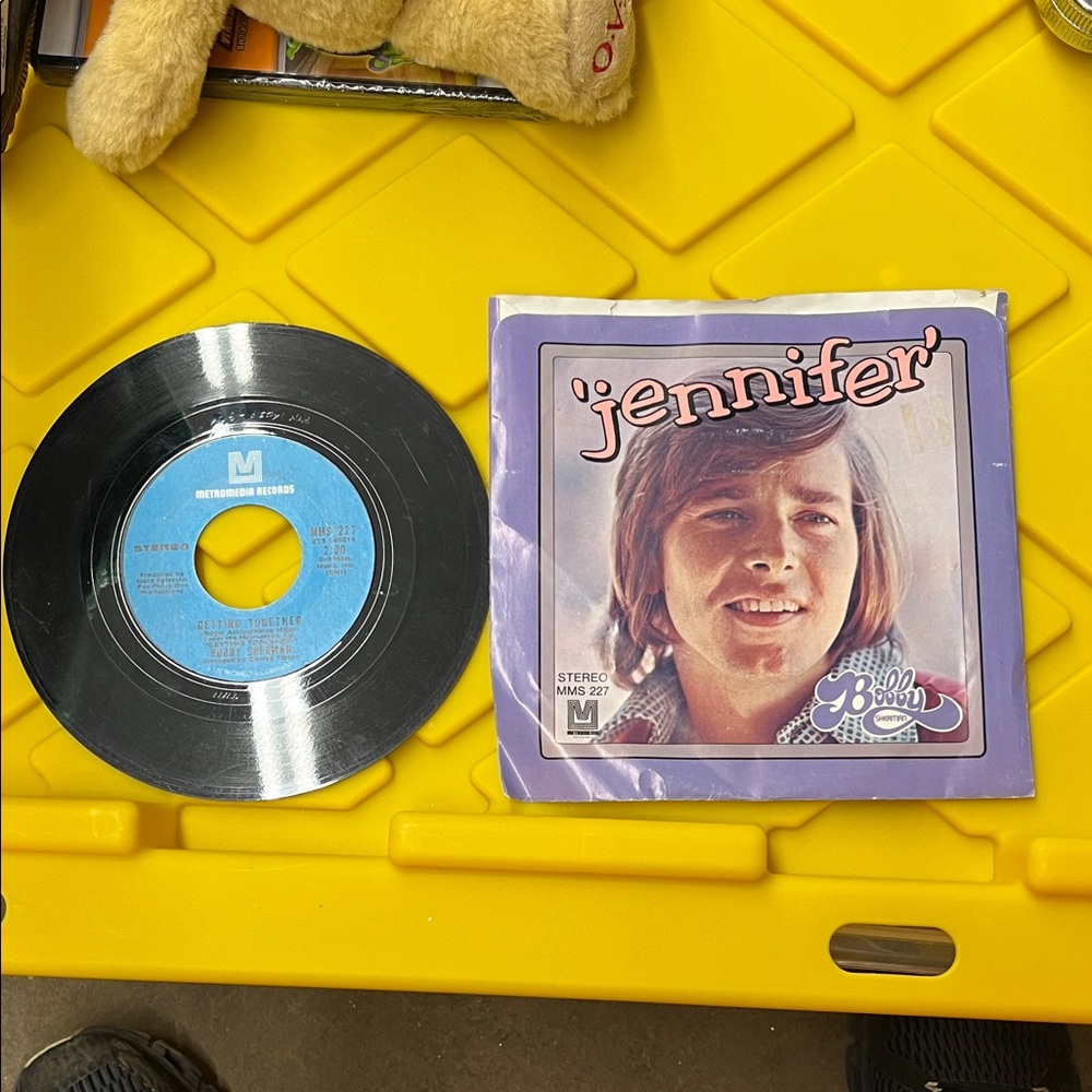 Jennifer Vinyl Record with Black Disc and Purple Sleeve